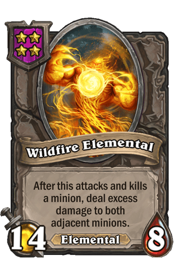 Wildfire Elemental Hearthstone kártya
