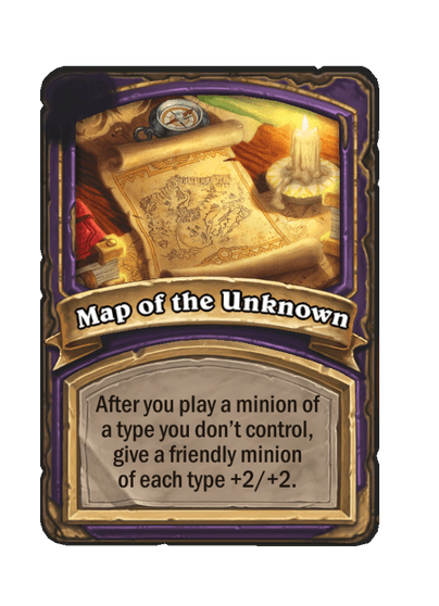 Map of the Unknown Hearthstone kártya