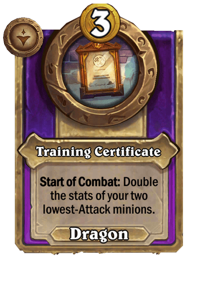 Training Certificate