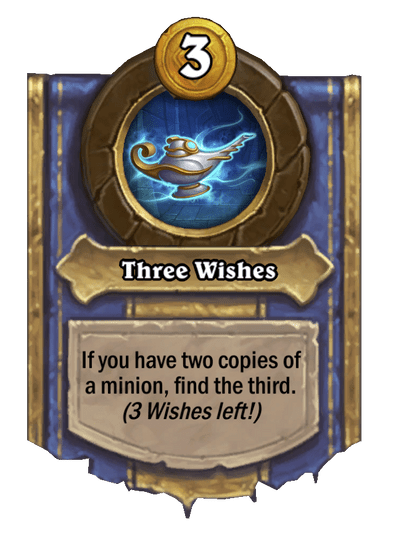 Three Wishes Hearthstone kártya
