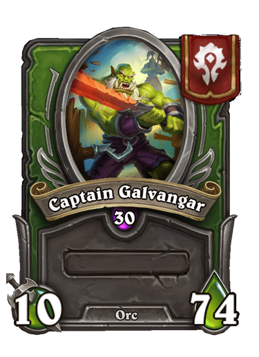 Captain Galvangar Hearthstone kártya