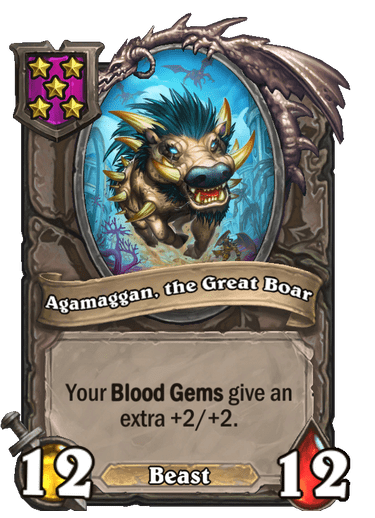 Agamaggan, the Great Boar Hearthstone kártya