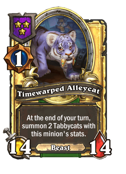 Timewarped Alleycat Hearthstone kártya