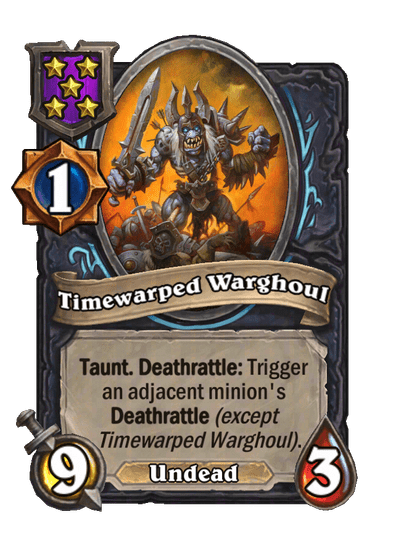 Timewarped Warghoul Hearthstone kártya