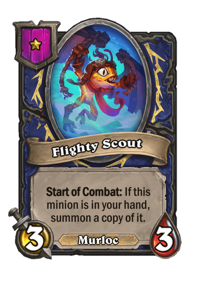 Flighty Scout Hearthstone kártya