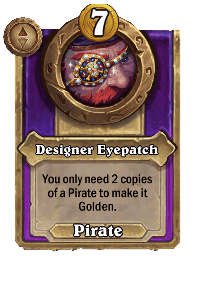 Designer Eyepatch Hearthstone kártya