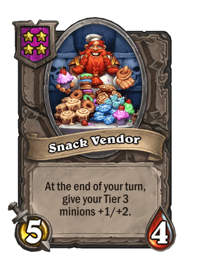 Snack Vendor Hearthstone kártya