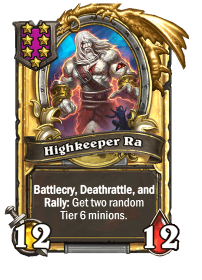 Highkeeper Ra Hearthstone kártya