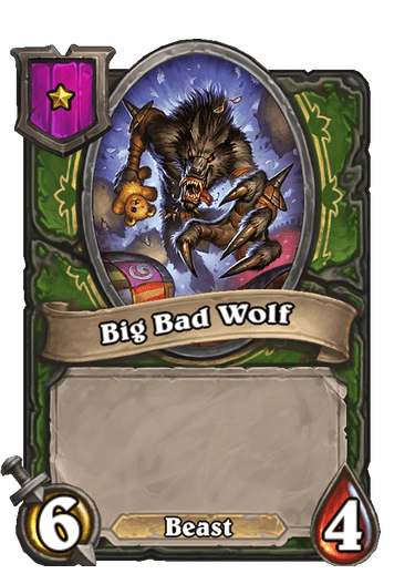 Big Bad Wolf Hearthstone kártya