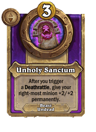 Unholy Sanctum Hearthstone kártya