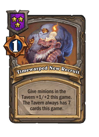 Timewarped New Recruit