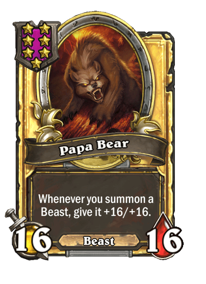 Papa Bear Hearthstone kártya