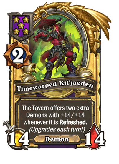 Timewarped Kil'jaeden Hearthstone kártya