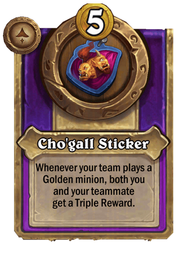 Cho'gall Sticker Hearthstone kártya