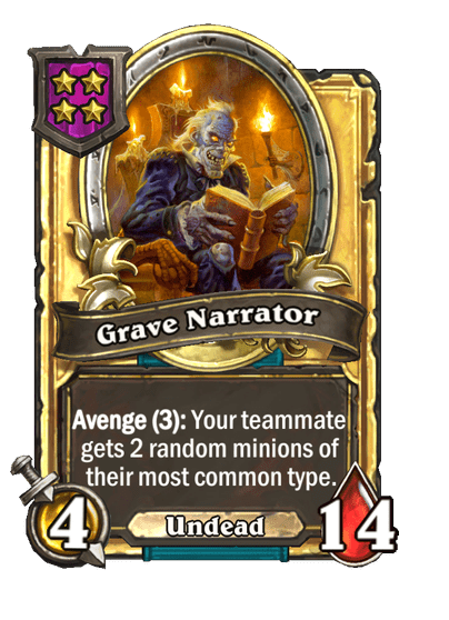 Grave Narrator Hearthstone kártya