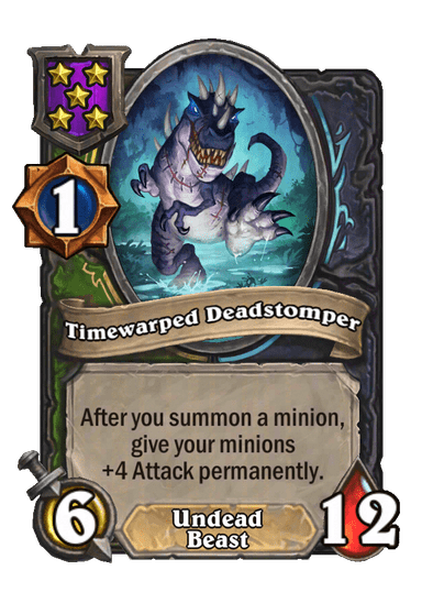 Timewarped Deadstomper Hearthstone kártya