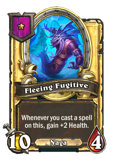 Fleeing Fugitive Hearthstone kártya