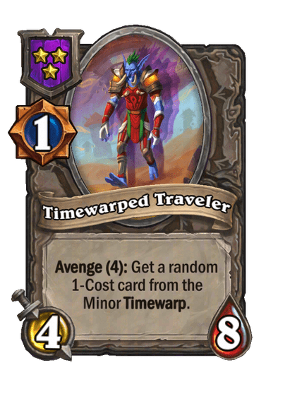 Timewarped Traveler Hearthstone kártya