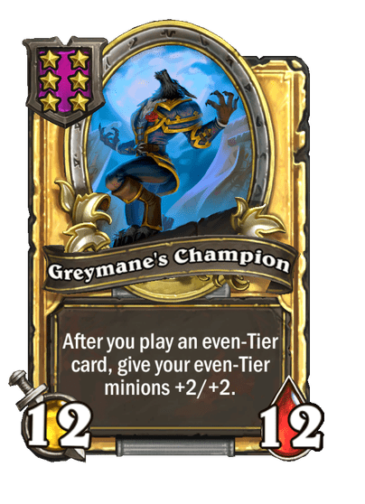 Greymane's Champion Hearthstone kártya