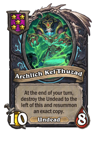 Archlich Kel'Thuzad Hearthstone kártya