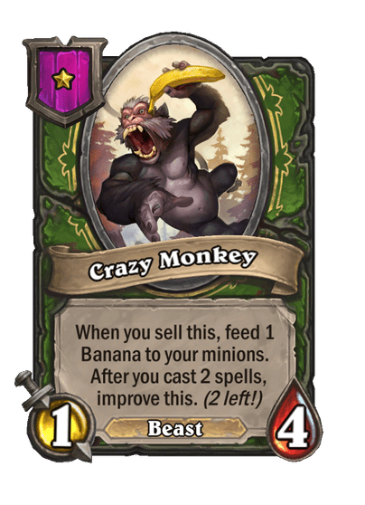 Crazy Monkey Hearthstone kártya