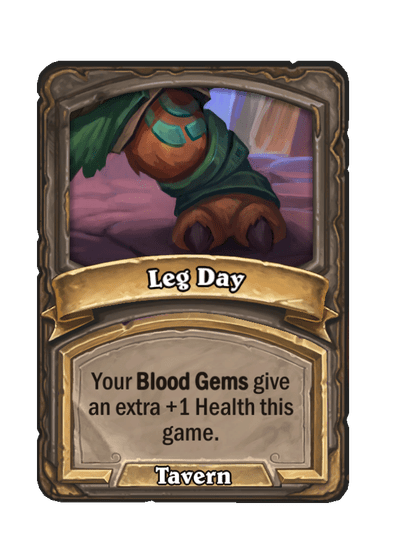 Leg Day Hearthstone kártya