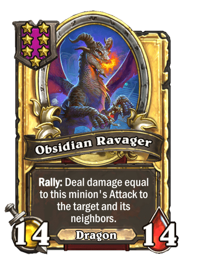 Obsidian Ravager Hearthstone kártya