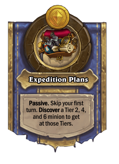 Expedition Plans Hearthstone kártya