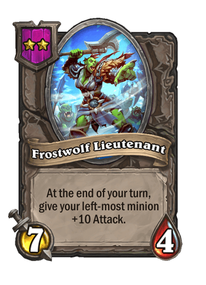 Frostwolf Lieutenant Hearthstone kártya