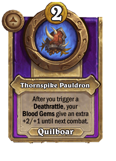 Thornspike Pauldron Hearthstone kártya