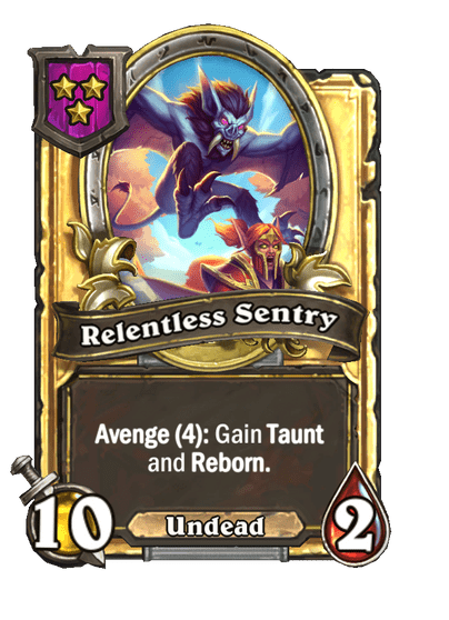 Relentless Sentry Hearthstone kártya
