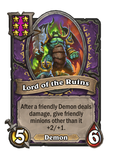 Lord of the Ruins Hearthstone kártya