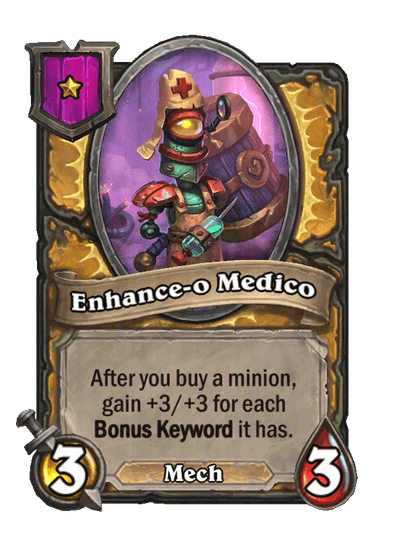 Enhance-o Medico Hearthstone kártya