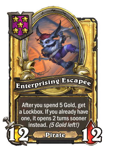 Enterprising Escapee Hearthstone kártya