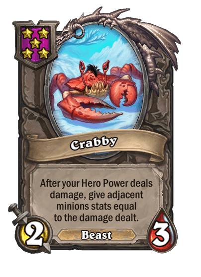 Crabby Hearthstone kártya