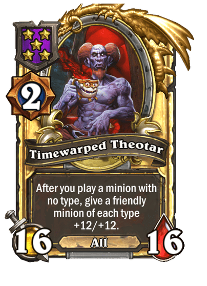 Timewarped Theotar Hearthstone kártya