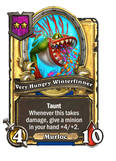 Very Hungry Winterfinner Hearthstone kártya