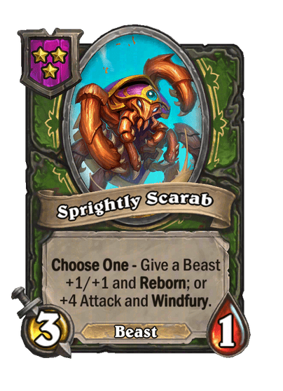 Sprightly Scarab Hearthstone kártya