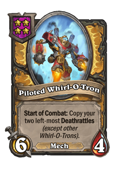 Piloted Whirl-O-Tron Hearthstone kártya