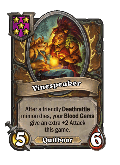 Vinespeaker Hearthstone kártya