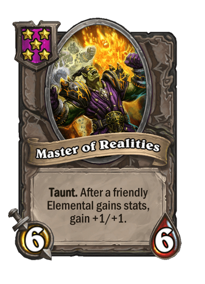 Master of Realities Hearthstone kártya