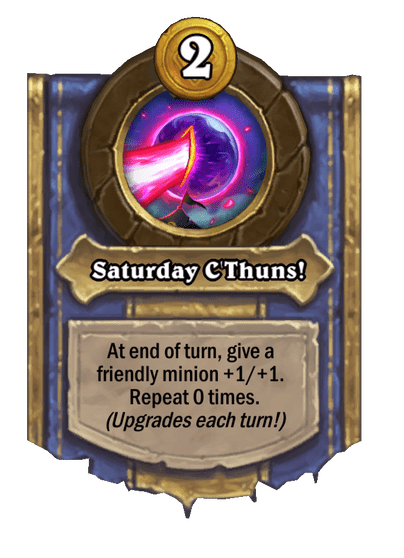 Saturday C'Thuns! Hearthstone kártya