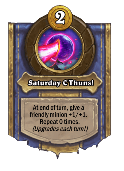 Saturday C'Thuns! Hearthstone kártya
