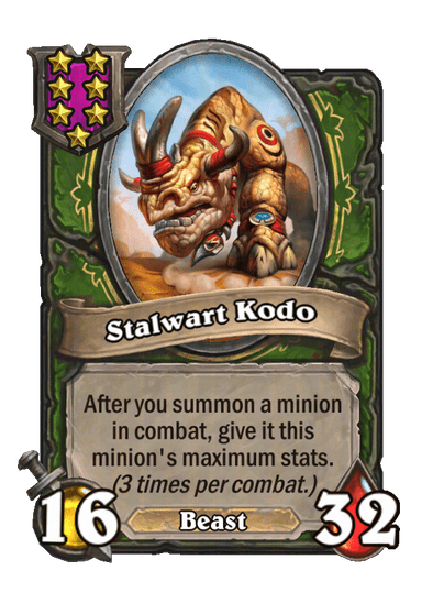 Stalwart Kodo Hearthstone kártya