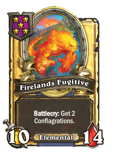 Firelands Fugitive Hearthstone kártya