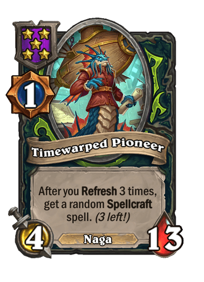 Timewarped Pioneer Hearthstone kártya