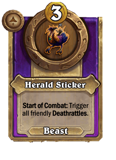 Herald Sticker Hearthstone kártya