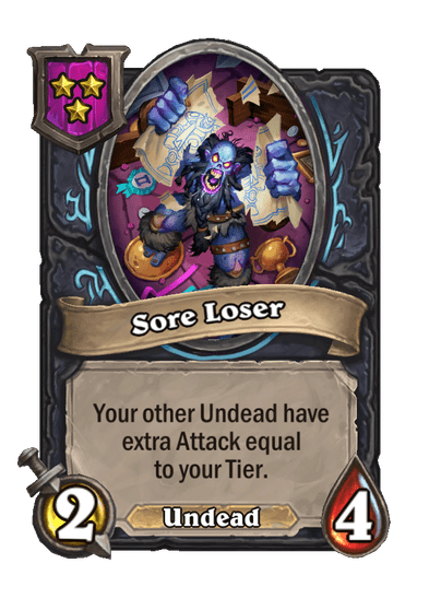 Sore Loser Hearthstone kártya