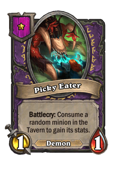 Picky Eater Hearthstone kártya