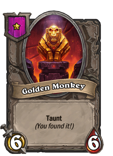 Golden Monkey Hearthstone kártya